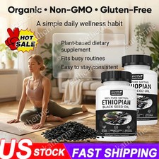 Ethiopian Black Seed Oil Softgels 4.64 Thymoquinone Gluten-Free, 60 capsules