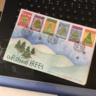 Isle of Man STAMPS FDC First Day Cover 2006 Christmas Trees Unaddressed