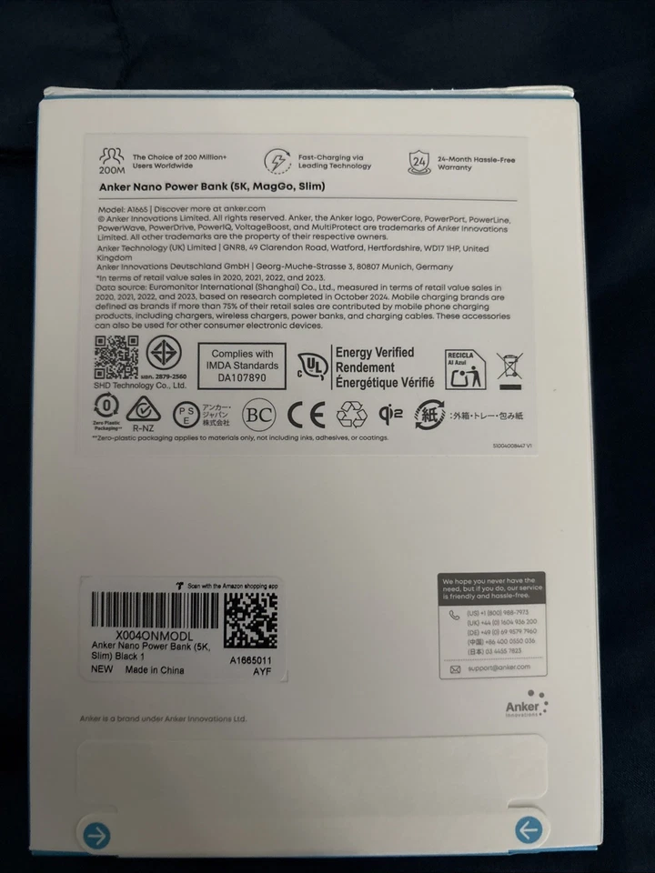 Anker Nano Power Bank (5K MagGo SlimA1165 Black) Brand New Sealed - Image 3 of 4