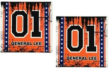 2x Vintage Aufkleber "General Lee 01" USA Oldschool Sticker Muscle Car Auto V8