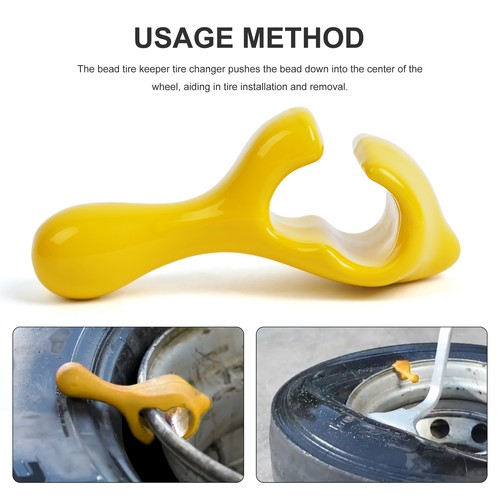 New Rubber Coated Bead Keeper Tire Changer Tool Yellow Heavy Duty Thing A+ Kit - Imagen 7 de 15