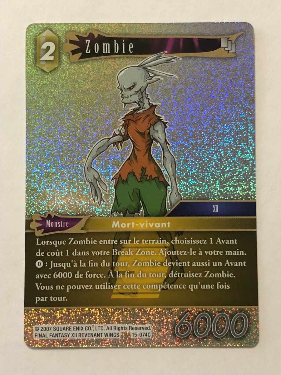 Final Fantasy Card - Foil - Zombie / 15-074C - FR - NM/Mint