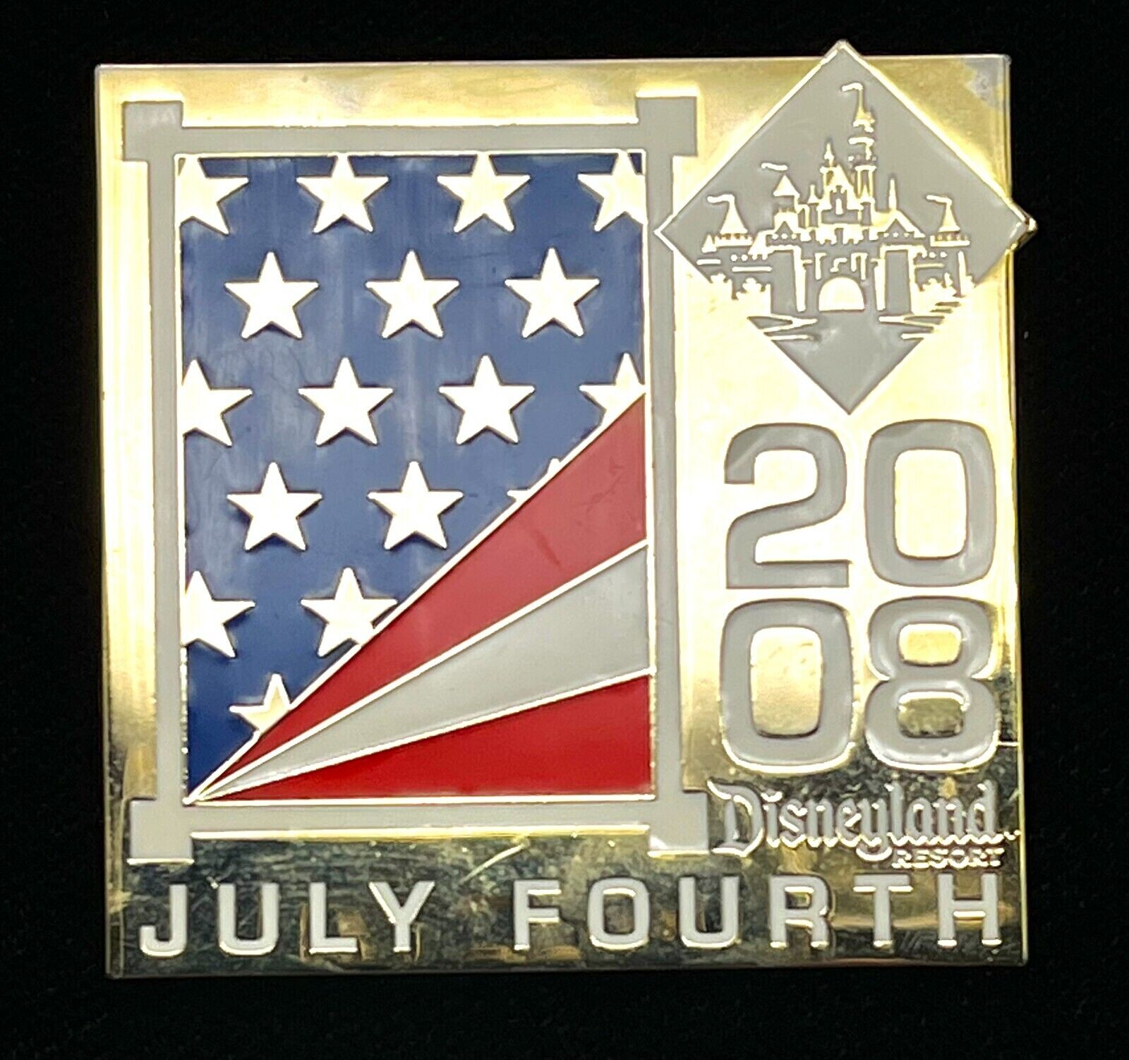 Disney July Fourth 2008 Cast Exclusive Holiday Series Pin 63355 c2008