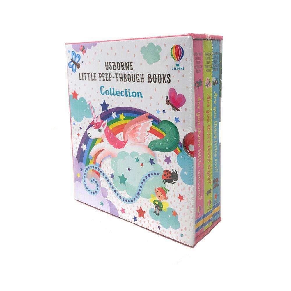 Usborne Little Peep Through 3 Book Box Set Collection Pack | Anna Milbourne NEW