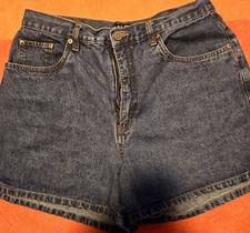 Vintage 80s 90s Halston Women  s Jeanswear high waist denim shorts Size 12