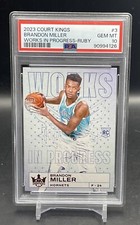 2023-24 Court Kings - Brandon Miller Ruby Works In Progress RC /149 PSA 10 Pop5