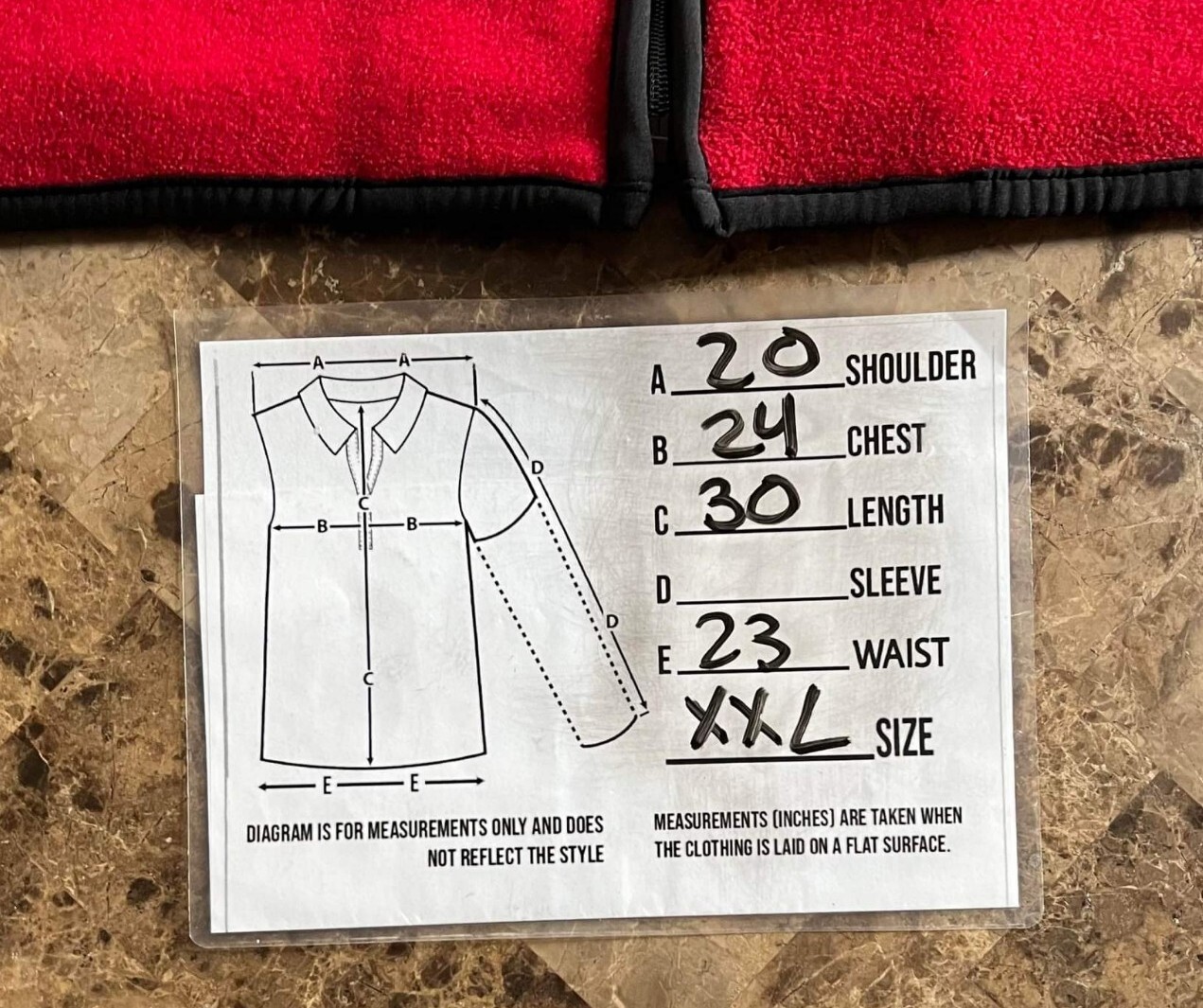 American Eagle AE Performance Red Black Fleece Ve… - image 4