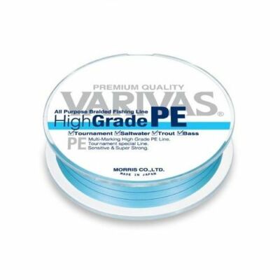 Tresse Varivas HighGrade PE X4 150m Bleu - Integral Pêche