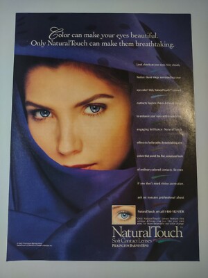 Natural Touch Color Can Make Your Eyes Beautiful Vintage 1990s Print Ad