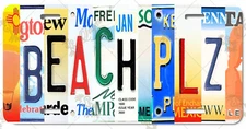Beach Please Front Vanity License Plate #LP-TL080