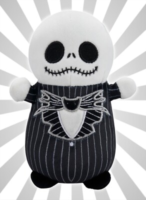 HugMees Nightmare Before Christmas Jack Skellington 6'' Soft Plush Squishmallows