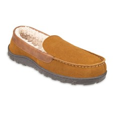 men's chaps suede moccasin slippers