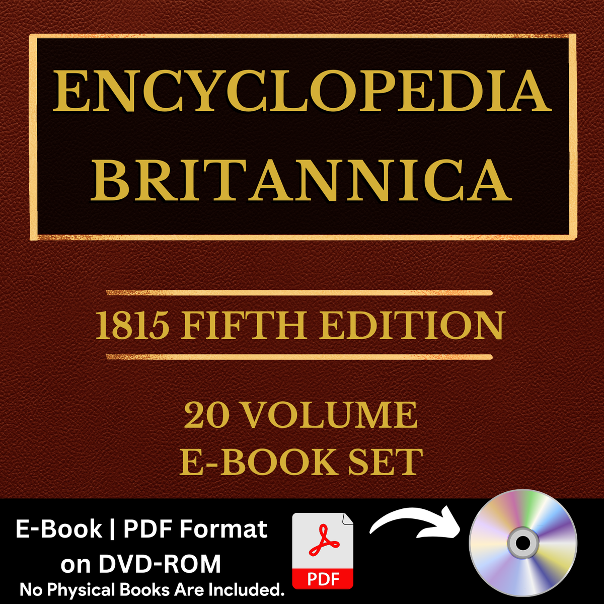 ENCYCLOPEDIA BRITANNICA, 1815 FIFTH 5th EDITION (ALL 20 Volumes) E