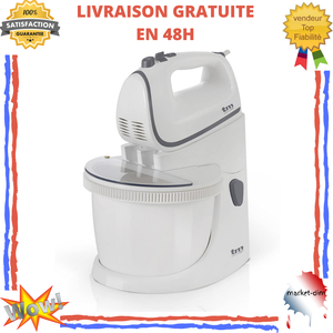 Robot Patissier Melanger Mixer Petrir Gateau Pizza Pain Turbo 5 Vitesse Bol 450w Ebay