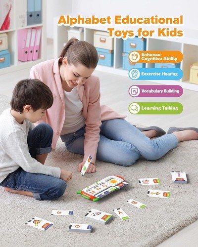 Talking Flash Cards for Kids Boys Girls, Spelling Games, Teach Learning Toys US - Picture 8 of 15