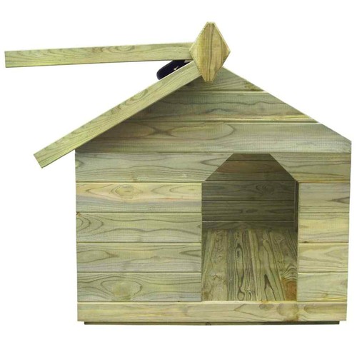 Hundehütte Kieferholz Hundehaus Hundehöhle Hundehäuschen Outdoor Tierhaus M-XXL - Bild 33 von 34
