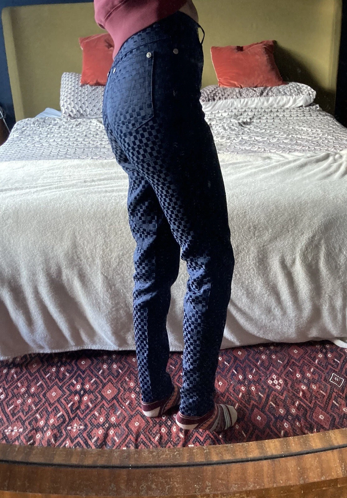 pantalone versace v2 monogramma anni 90