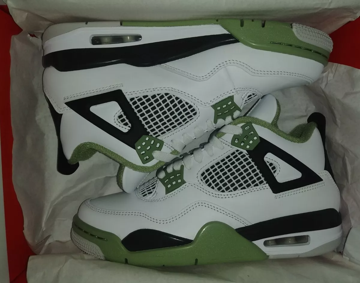 Wmns Air Jordan 4 Retro 'Oil Green' 8