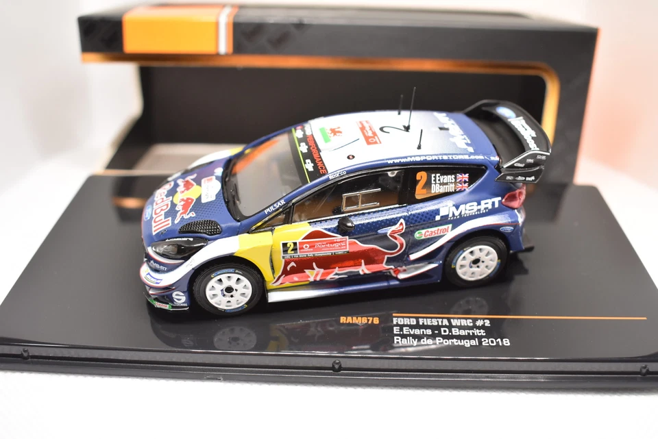 Modellino auto 1:43 Ford Fiesta WRC diecast modellismo Rally de Portugal 2018 - Immagine 3 di 3