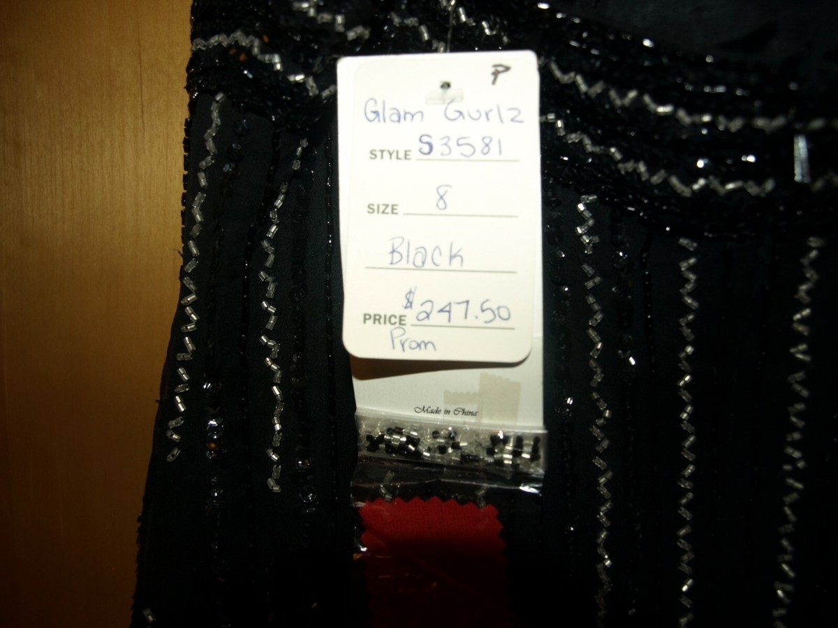 オーダー Empire Waist Black Cocktail Dress with Sequins. Size 8 | eBay