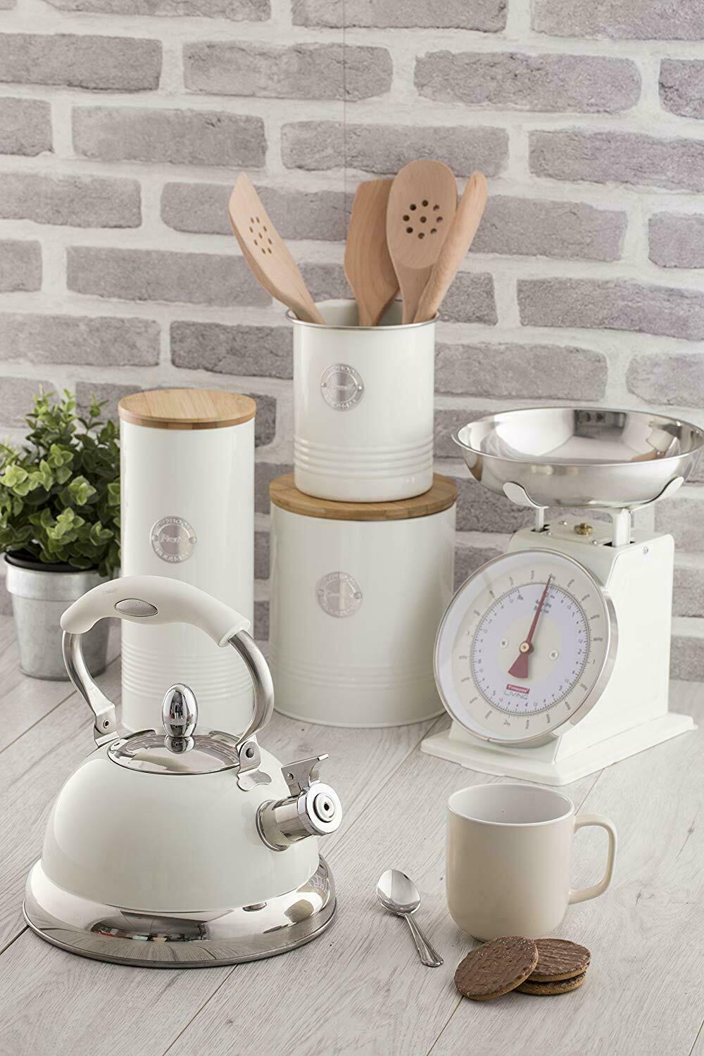 Typhoon Living Stovetop Whistling Kettle Gas Hob Folding Handle 2.5L In