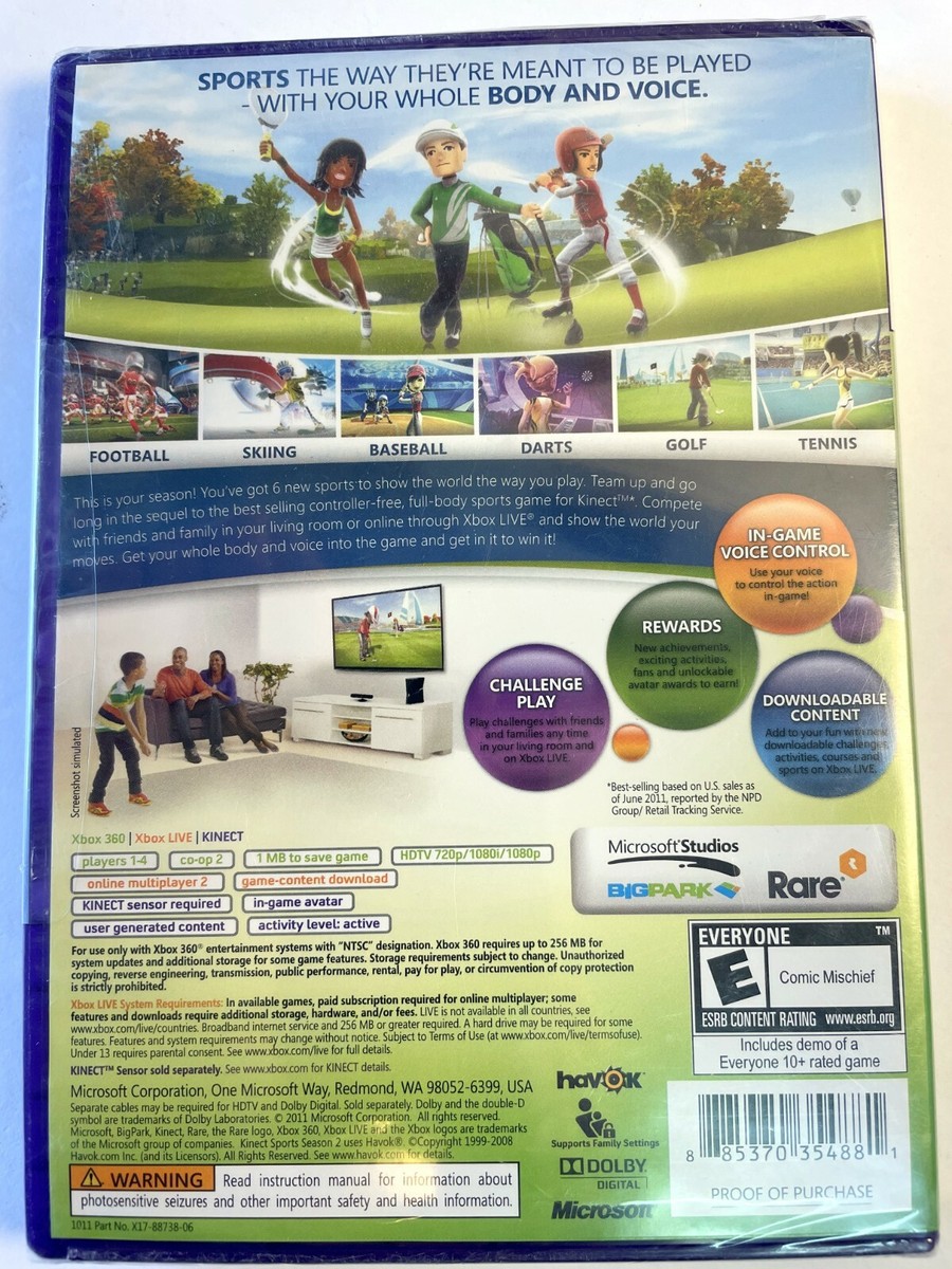 Xbox360 - Kinect スポーツ  シーズン 2 XBOX360 Amazon.com: Kinect Sports 2 - Xbox 360 : Video Games