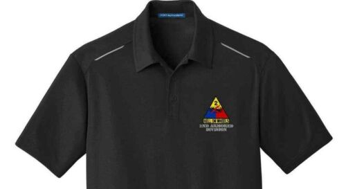 Army 2nd Armored Division Embroidered Performance Golf Polo - 第 1/4 張圖片