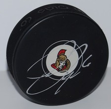 BOBBY RYAN signed (OTTAWA SENATORS) souvenir logo hockey puck W/COA #2