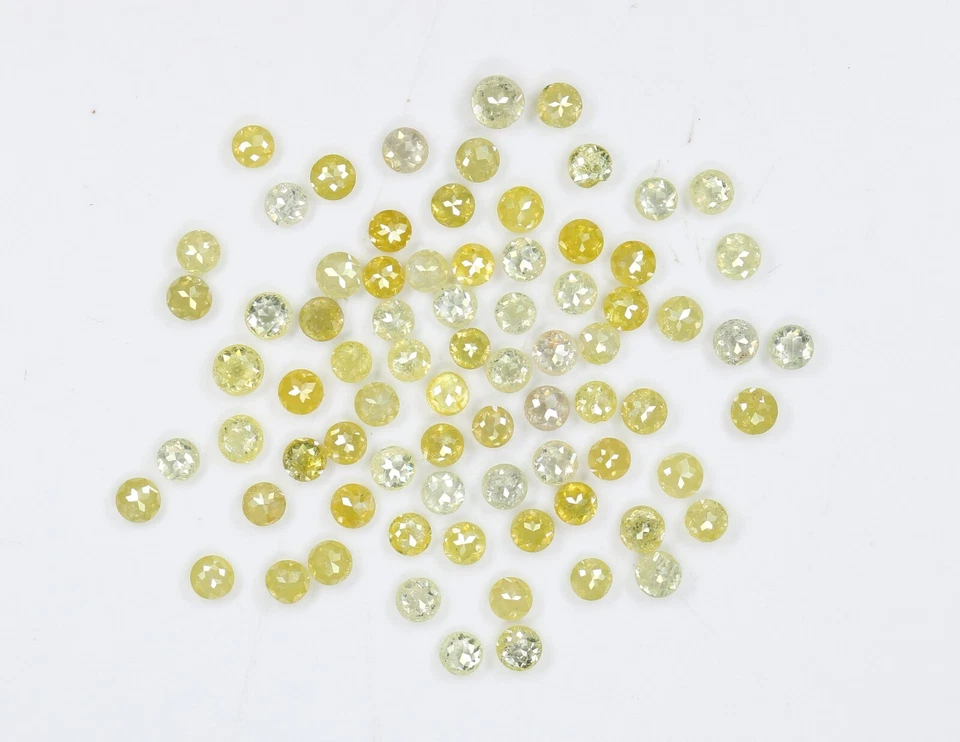 3.08 CT Round Rose Cut 1.80 To 2.30 MM Multi Diamond Lot For Designer Jewelry  - Image 3 of 4