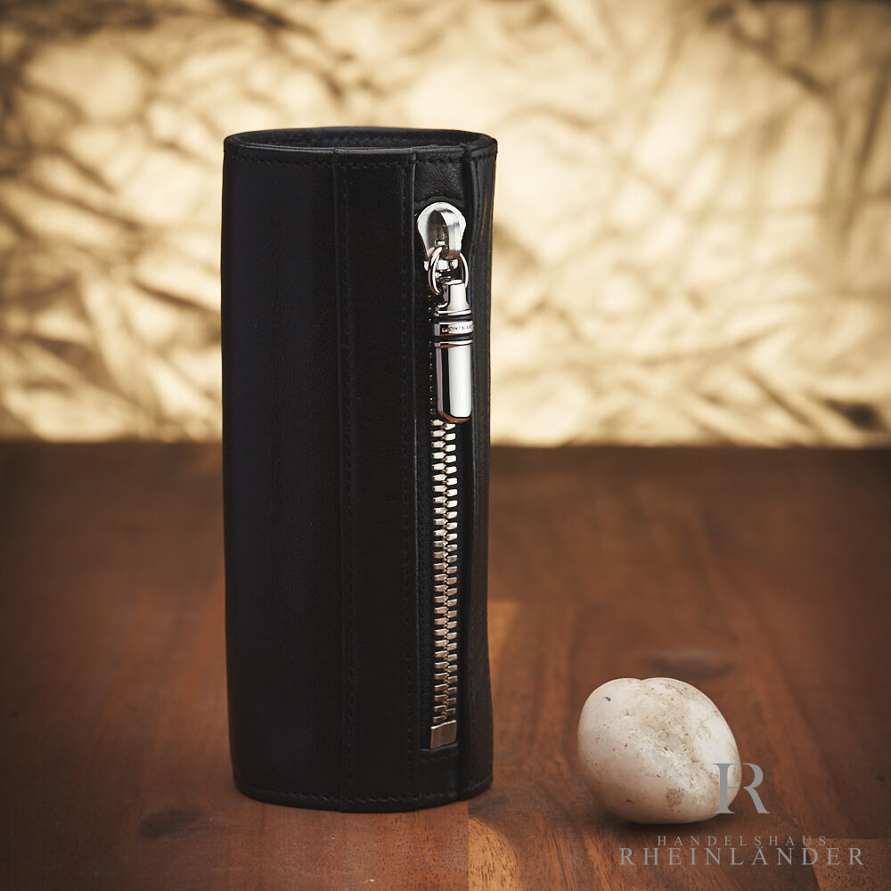 Montblanc Leather Goods Round Pen Pouch Zipper Small Black Montblanc Leather Goods Round Pen Pouch Zipper Small Black