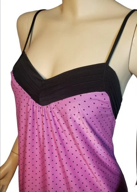 Gilligan's & O'Malley фиолетовый и черный в горошек эластичной Nightie средний - Изображение 3 из 4