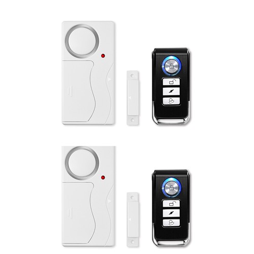 Door Open Sensor Magnetic Window Alarm Chime Entry Alert Business Entrance White