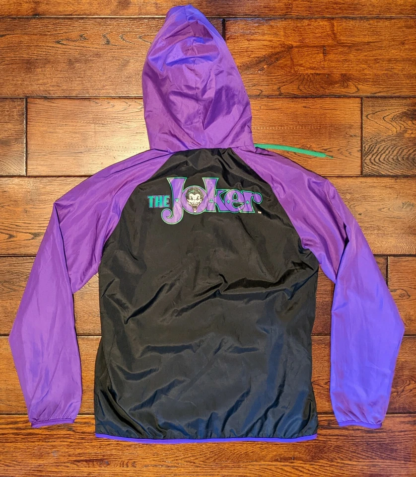 Chaqueta cortavientos con capucha cremallera completa DC Comics The Joker talla XS RN 152992 Foto 2 de 4