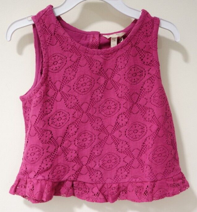 NWT Matilda Jane Enchanted Garden Surf’s Up Crochet Top Girl's Size 12