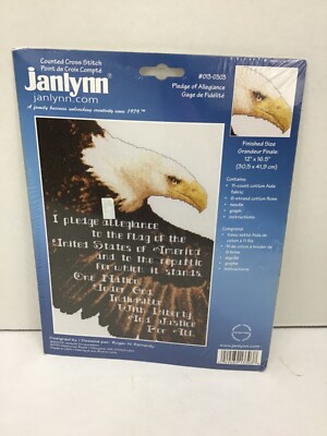 Janlynn Counted Cross Stitch Kit 013-0303 Dated 2003 NIP EAGLE