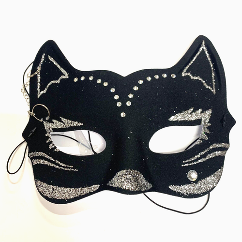 Black Cat Eye Mask Halloween Fancy Dress Cute Sexy Masquerade Cat Ears