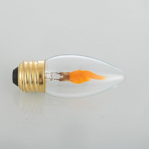 Flickering Light Bulbs E26 Standard Base Flame Light Bulb, LED Flickering Flame - Picture 5 of 11