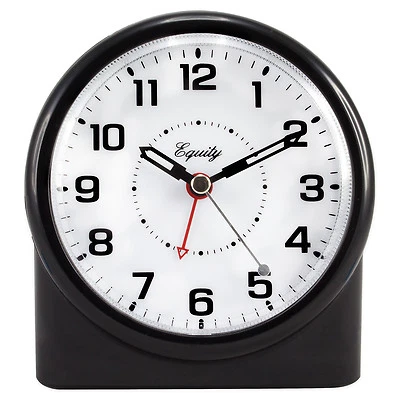 14080 Equity by La Crosse Battery Powered Quartz Night Vision Analog Alarm Clock