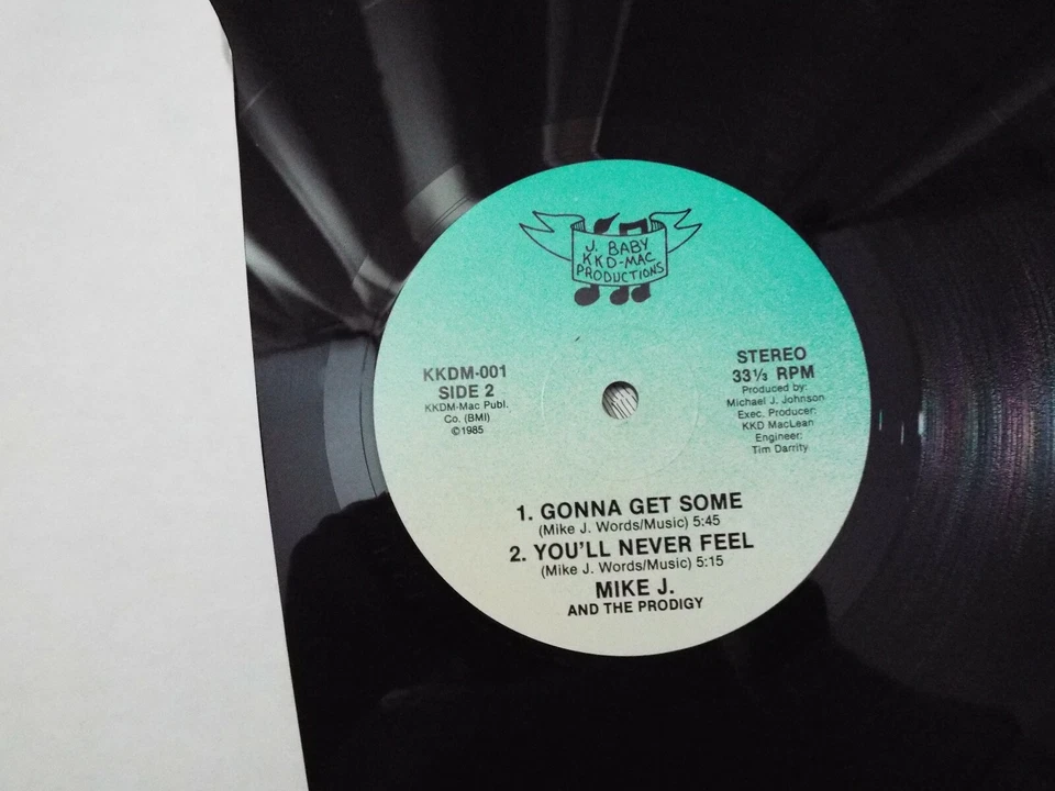 MIKE J AND THE PRODIGY YOU'LL NEVER FEEL PRIVATE PRESS LP BOOGIE FUNK KKDM-001 - Image 3 of 4
