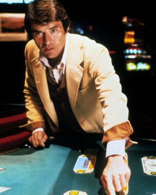 Vega$ Robert Urich 8x10 Real Photo at gaming table