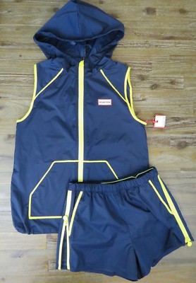 HUNTER for Target Yellow Blue Vest & Shorts Kids M Medium 7/8