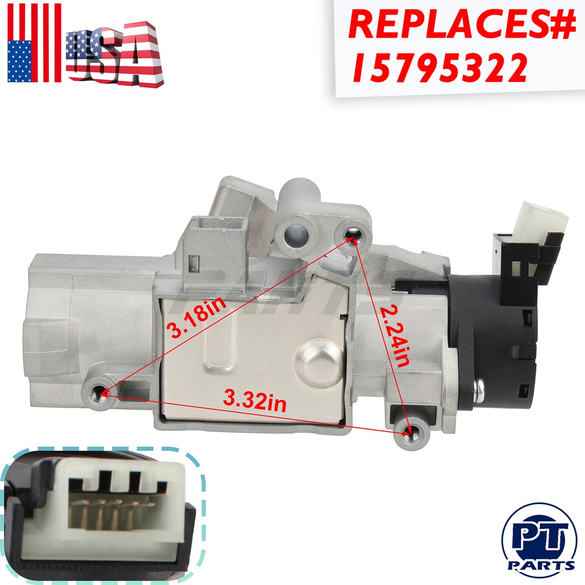 cyj Ignition Lock Switch Cylinder Housing For 04-12 Chevy Colorado GMC