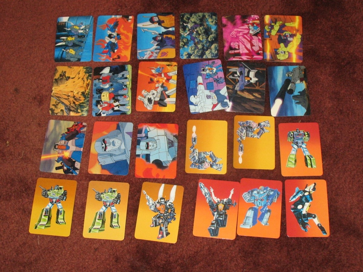 Lot Of 40 Vintage 1985 Hasbro Transformers Trading Collector