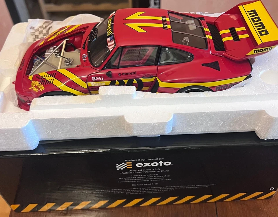 Porsche Exoto 1/18 935 Turbo Momo Imsa 1979 #30 Moretti 1:18 Ritired Rare!!!! - Immagine 2 di 4