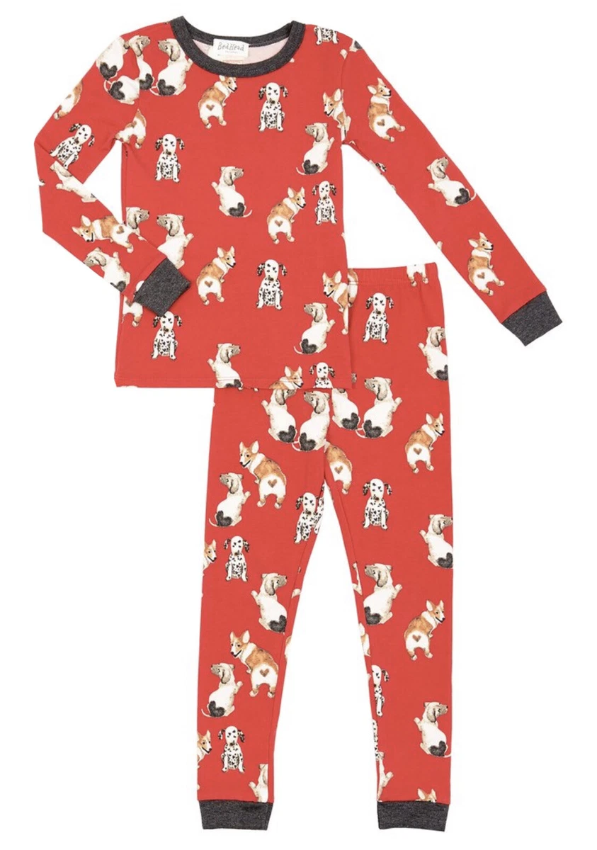 NWT 44 BedHead PAJAMAS Dogs Sweet Hearts Long Sleeve Stretch SIZE