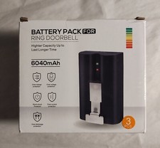 3 RECHARGEABLE BATTERIES - CHARGER - RING VIDEO DOORBELL 2/3/4 QUICK RELEASE