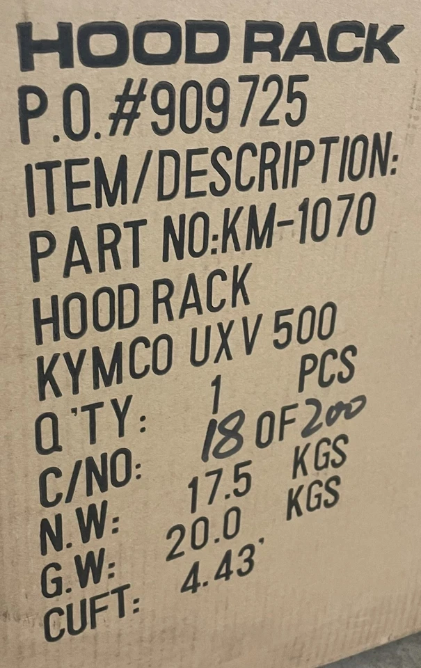 Kymco UXV 500 Hood Rack and Brush Guard KM-1070-S - Image 2 of 4