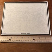 1970 Venus Paradise Color by Number Global Scenes Collection Crater Lake Oregon