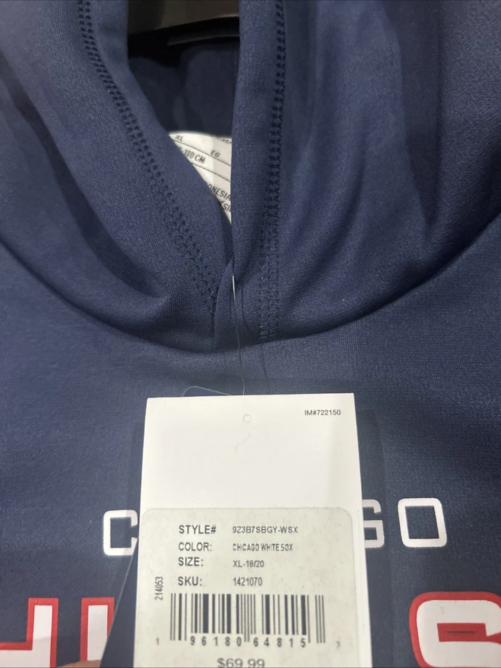 Nike MLB Chicago White Sox Authentic Collection Hoodie Youth Sz XL Boys NWT - Image 3 of 4