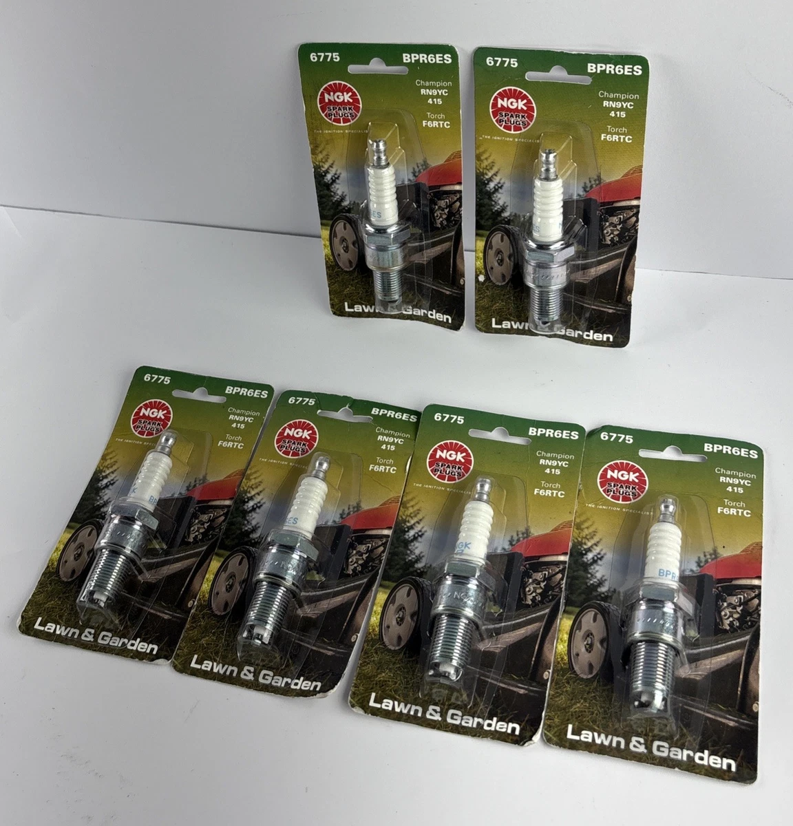 6x Pcs NGK Spark Plugs 6775 Lawn&Garden BPR6ES photo 1